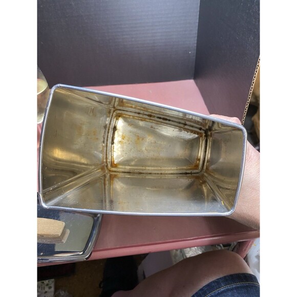 Lincoln BeautyWare MCM Retro 3 Canister Set with 3 Lids Vintage Stainless Steel - Picture 16 of 16